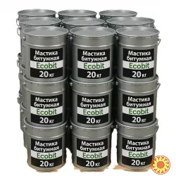 Мастика битумная ведро 20, 0 кг БИТЭЛАСТ - БИТУМНЫЙ Ecobit ДСТУ Б В.2.7-108-2001