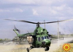 Услуги вертолета по десикации подсолнечника