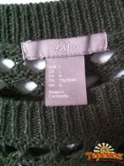 Вязаный ажурный пуловер