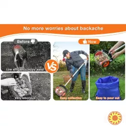 Складальник волоських горіхів та шишок з нержавіючої сталі