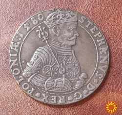 Польща. Талер 1580 року. Стефан Баторій. Копія.