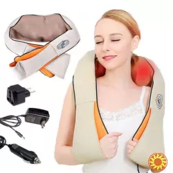 Роликовий масажер для спини та шиї massager of neck kneading