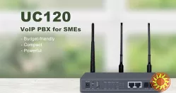Dinstar UC120-1V1S1O, ip-атс, 1 LTE/GSM, 1 FXS, 1 FXO