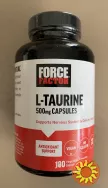 L-Taurine, 500 мг, Force Factor, 180 капсул США.