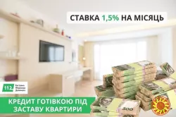 Отримати кредит під заставу квартири без довідки про доходи у Києві.