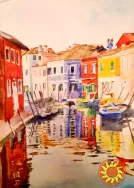 Картина акварель Венеція