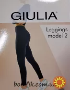 Чорні безшовні жіночі леггінси із мікрофібри Leggings (model 2)