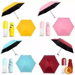 Компактный Мини раскладной зонт в чехле капсула стильный и удобный