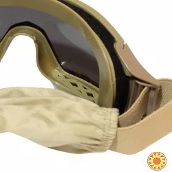 Захисні тактичні окуляри-маска зі змінним склом.