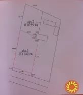 Фасадна земельна ділянка в с. Микуличин 0.19 га