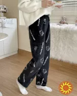 Плюшевые брюки hello kitty штаны для дома для взрослых