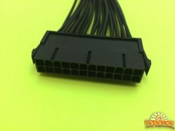 Кабель-адаптер T-Cable ATX to 2xATX 24pin Dual PSU 0,30m Black