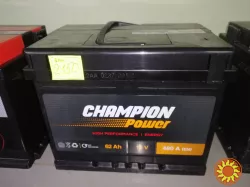 Акумулятор Champion Power 62Ah R+ 480A