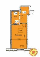 У продажу 3 кімнатна квартира в новому будинку на Сахарова.