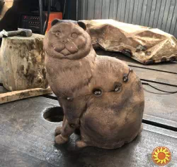 Бронзовый кот памятники братьям меньшим, производство памятников домашним животным