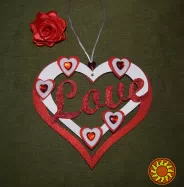 Подвеска-сердце "Love"