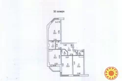 У продажу трикімнатна квартира