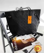 сумка луи виттон женская шоппер Louis Vuitton Neverfull TR00005 Black