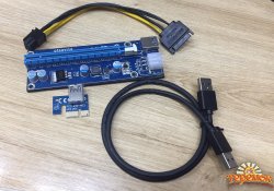 Райзер (Riser) v.006С PCI-E 6pin 12v USB 3.0 - 60см