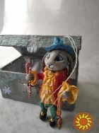 Новогодняя игрушка "Кролик" символ 2023 года из ваты.