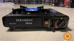 Плитка портативна, газова SeraNova чорна + Балон газовий 227g