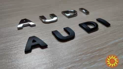 Металлические буквы на авто AUDI Ауди не ржавеют