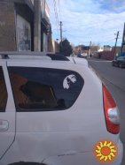 Наклейка на авто мото Волк Белая светоотражающая ,Чёрная