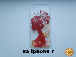 Чехол Бампер силиконовый с принтом на iphone 7