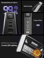 Power Bank із швидкою зарядкою MOVESPEED Z70Pro 70000mAh PD 100W для ноутбуків