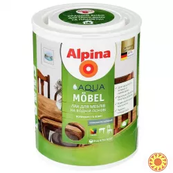 Емаль Alpina акрилова Aqua Weisslack SM білий шовковистий мат 0,75 л