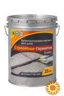СтройИзол-Герметик ЭКОБИТ ведро 25,0 кг бутилкаучуковая мастика для швов ДСТУ Б В.2.7-108-2001 (ГОСТ 30693-2000)