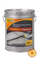 СтройИзол-Герметик ЭКОБИТ ведро 20,0 кг бутилкаучуковая мастика для швов ДСТУ Б В.2.7-108-2001 (ГОСТ 30693-2000)