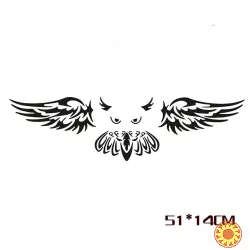 Наклейка на авто Сова на задний значок автомобиля для Mazda 2, 3, 5, 6, CX-3, CX-5, CX-7