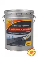 Битумная мастика ведро 20,0 кг СтройИзол Кровельный Ecobit ДСТУ Б В.2.7-108-2001 ( ГОСТ 30693-2000)