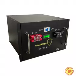 Аккумулятор LiFePo4 (Литий-железо-фосфатный) Warmsof 24v 200ah BMS