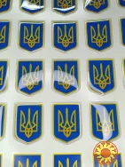 Об'ємна наклейка, шильда, смоляна етикетка.