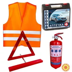 Автомобільні комплекти безпеки ВП-1 та ВП-2 — сертифікований захист за вимогами ПДР України