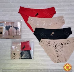 Жіночі кольорові трусики-сліп (4 шт./уп.) "Obrana" (арт. 200-30/16)