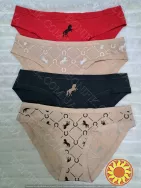 Жіночі кольорові трусики-сліп (4 шт./уп.) "Obrana" (арт. 200-30/16)