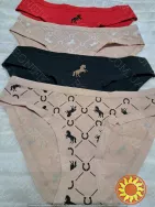 Жіночі кольорові трусики-сліп (4 шт./уп.) "Obrana" (арт. 200-30/16)