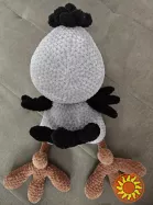 Пташка іграшка 42 см приємний і безпечний подарунок із позитивом м'яка в'язана ручна робота