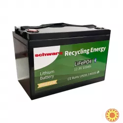 Аккумулятор LiFePo4 (Литий-железо-фосфатный) Schwarz 12V 100Ah BMS + Bluetooth
