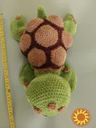 Іграшка Черепаха 37 см м'яка в'язана  подарунок сувенір   hand made ручна робота
