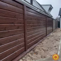 Паркан металевий, евроштахетник купити в Чернігові від виробника ПрофАльянс