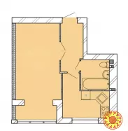 1к квартира в зданому будинку! Переуступка