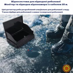 Подводная камера для зимней рыбалки (HD, 15м) — Видит сквозь лед!