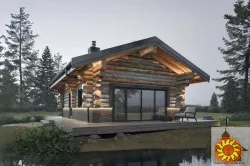 Дерев’яний будинок зі зрубу “Смерековий затишок”