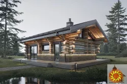 Дерев’яний будинок зі зрубу “Смерековий затишок”