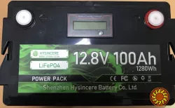 Аккумулятор LiFePO4 12.8V 100Ah с BMS, литий-железо-фосфатная батарея для ИБП, солнечных систем и инверторов