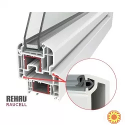 Ущільнювальна гума притвору Rehau EPDM Оригінал чорна та сіра